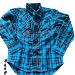 Beautiful multicolored Western Button Down Shirt